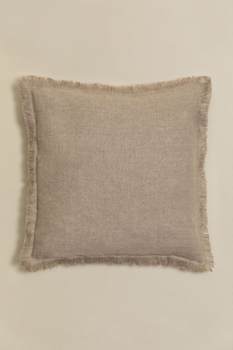 Kwadratowa poduszka z bawełny i lnu (45x45 cm) Glenfern