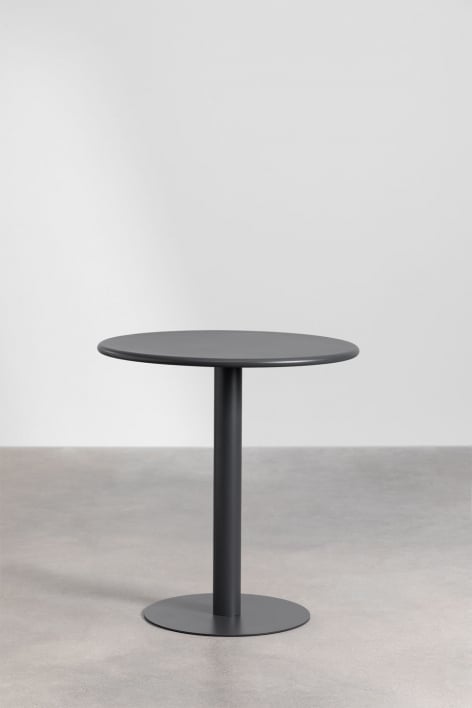 Okrągły metalowy stół do jadalni (Ø70 cm) Mizzi