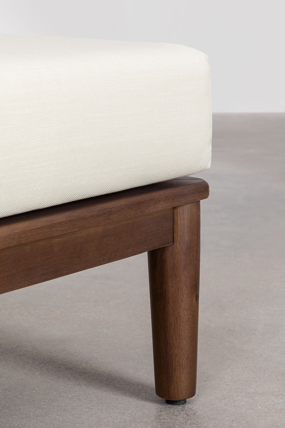 Giulia 3-częściowa modułowa sofa ogrodowa narożna i pufa w kolorze akacjowym  , obrazek w galerii 11