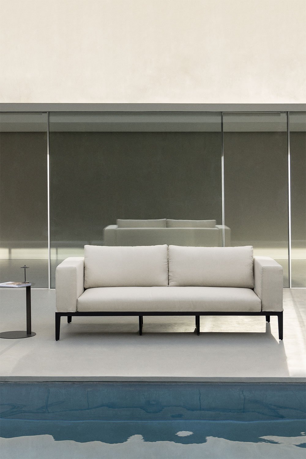 3-osobowa sofa ogrodowa z aluminium i stali Taranis , obrazek w galerii 1