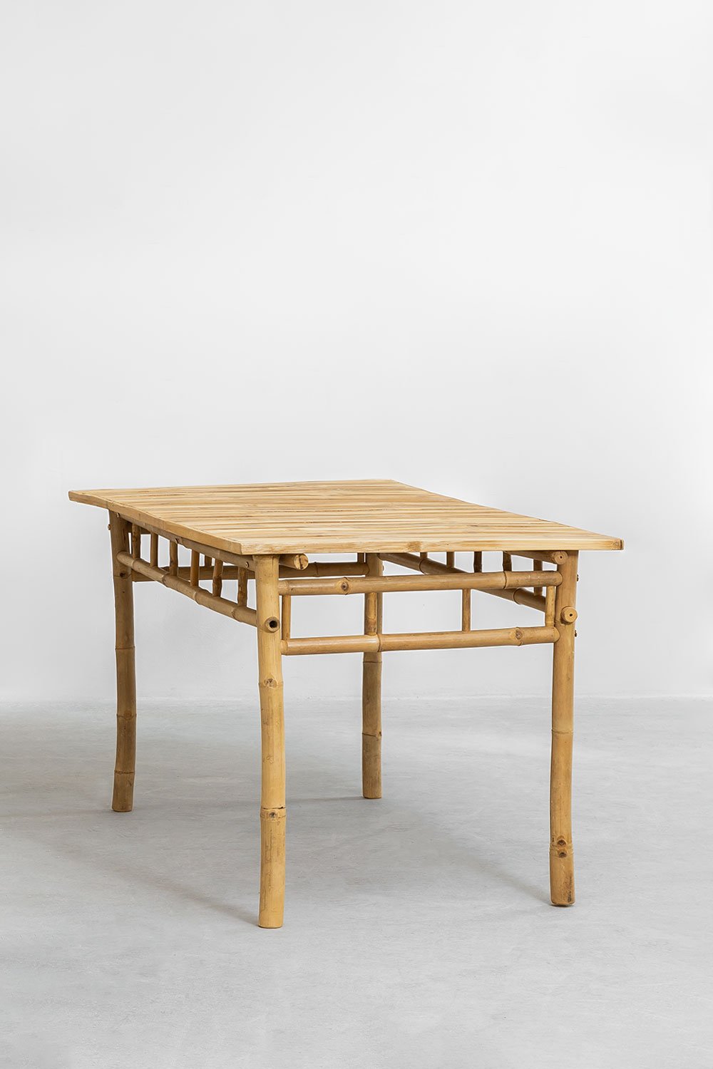 Prostokątny stół ogrodowy 150x80 cm z bambusa Marilin, obrazek w galerii 4