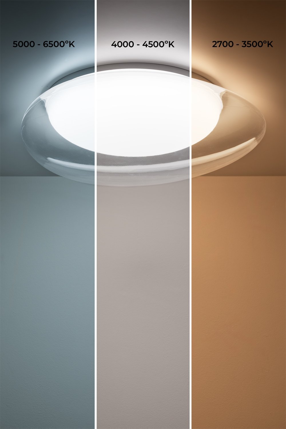 Lampa sufitowa LED z metakrylanu i metalu Salaviza , obrazek w galerii 5