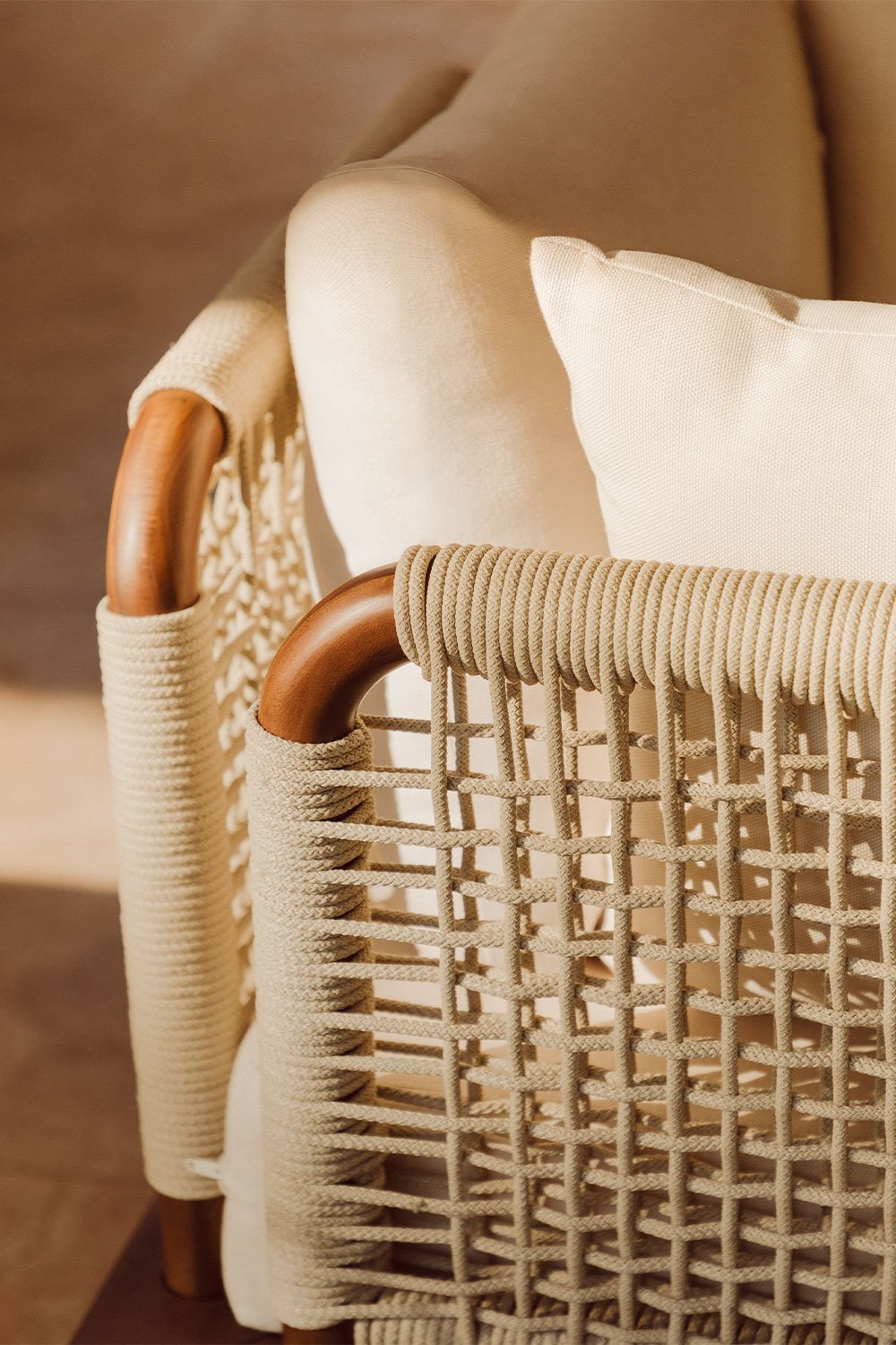 Giulia 5-częściowa modułowa narożna sofa ogrodowa w kolorze akacji   , obrazek w galerii 4