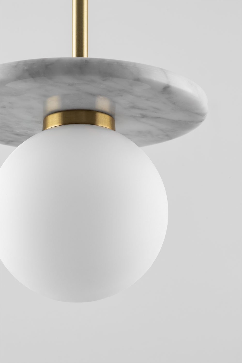 Lampa sufitowa Eustace z marmuru i kryształu , obrazek w galerii 4