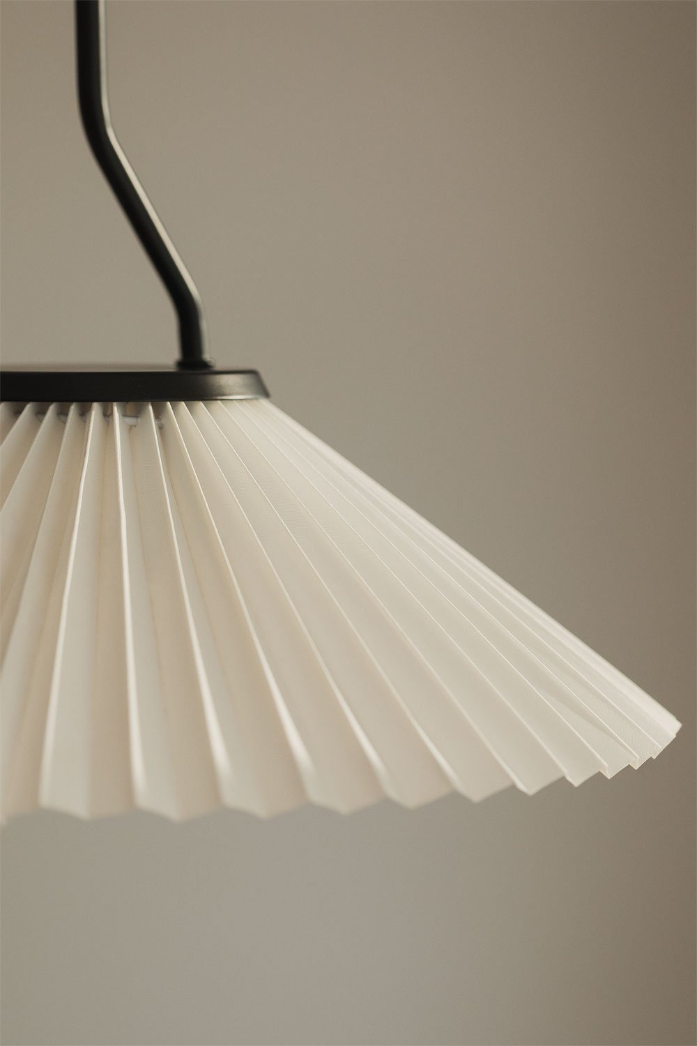 Lampa sufitowa Suellen z metalu i tkaniny, obrazek w galerii 2