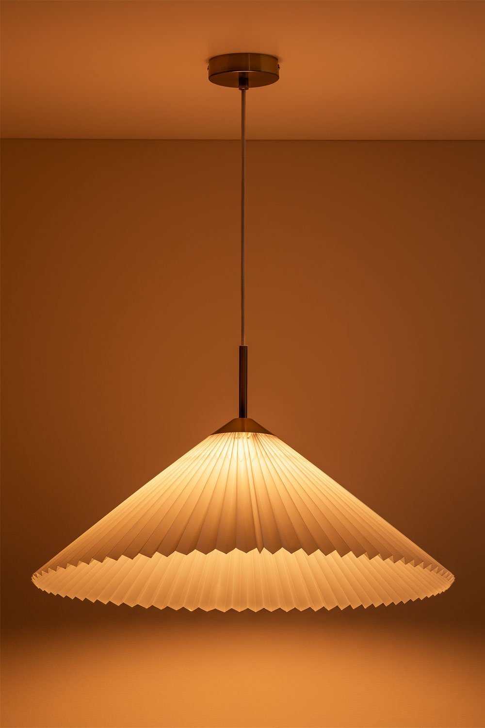 Lampa sufitowa Margalida z metalu i tkaniny, obrazek w galerii 4