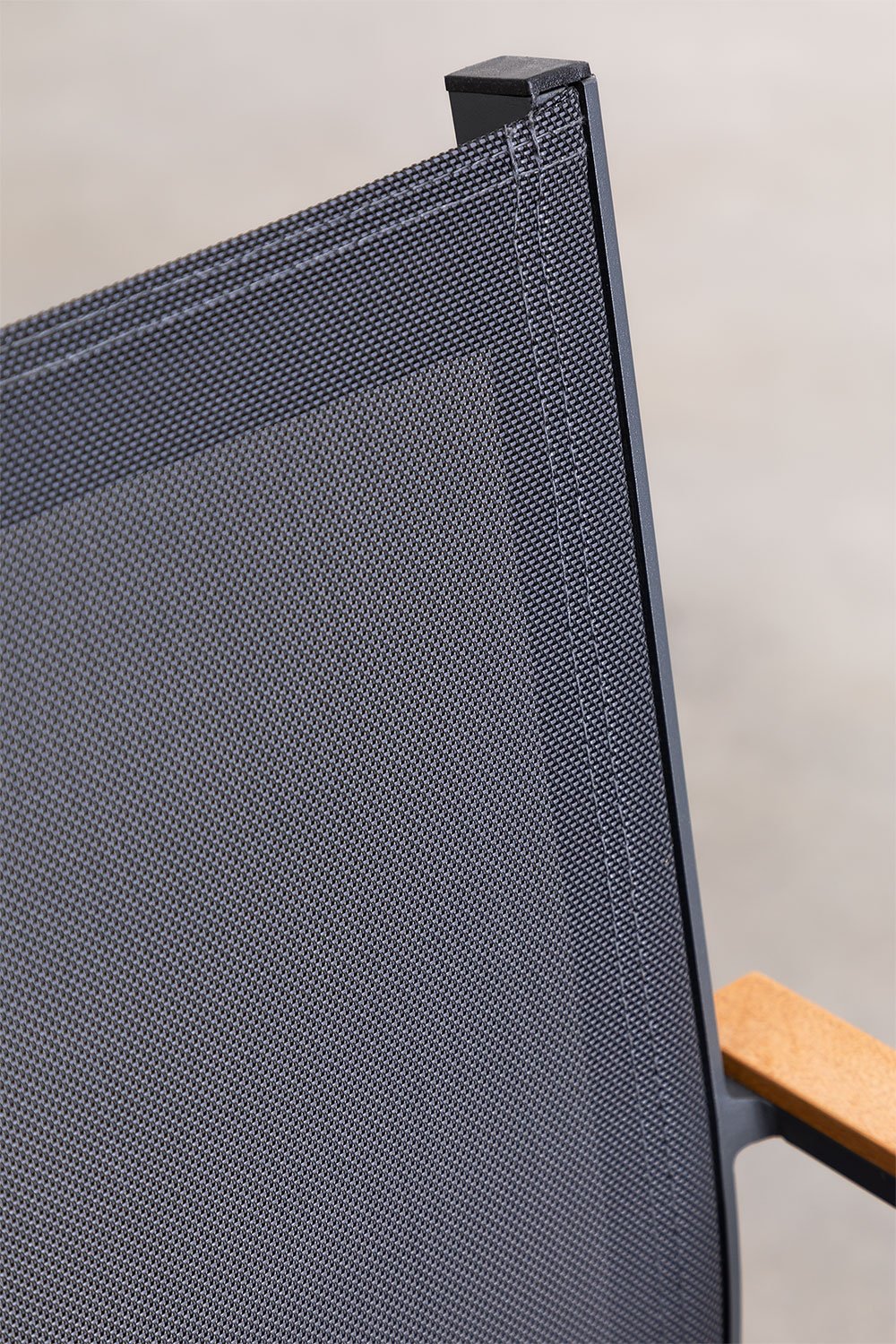 Zestaw stołu rozkładanego 90-180x90 cm z aluminium Starmi oraz 4 sztaplowane krzesła ogrodowe z aluminium Archer, obrazek w galerii 9