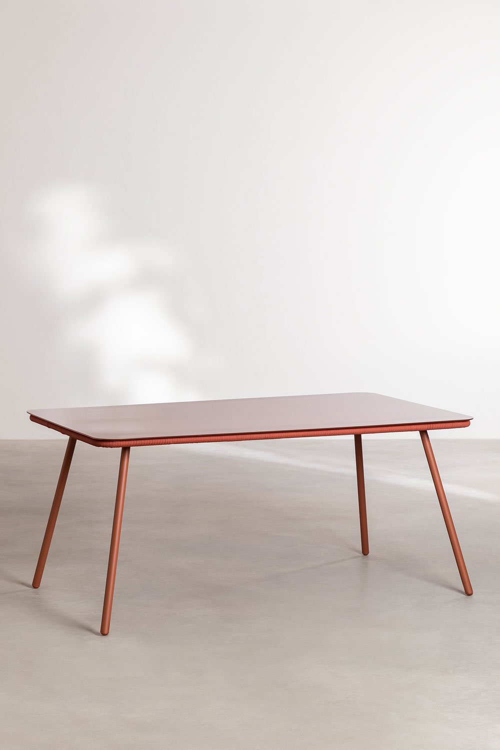 Prostokątny stół do jadalni ze szkła i aluminium (160x90 cm) Arhiza, obrazek w galerii 1
