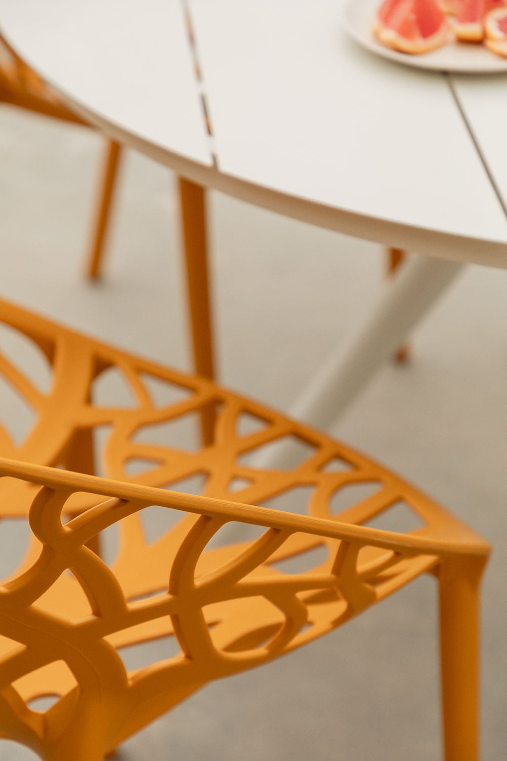 Zestaw 4 sztaplowanych krzeseł ogrodowych z polipropylenu Ores, obrazek w galerii 2