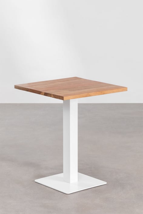 Kwadratowy Stół Barowy z drewna akacjowego Ristretto