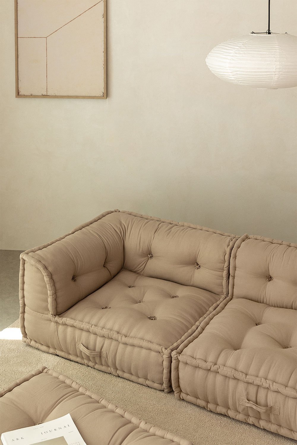 Narożna sofa modułowa z bawełny Dhel, obrazek w galerii 1