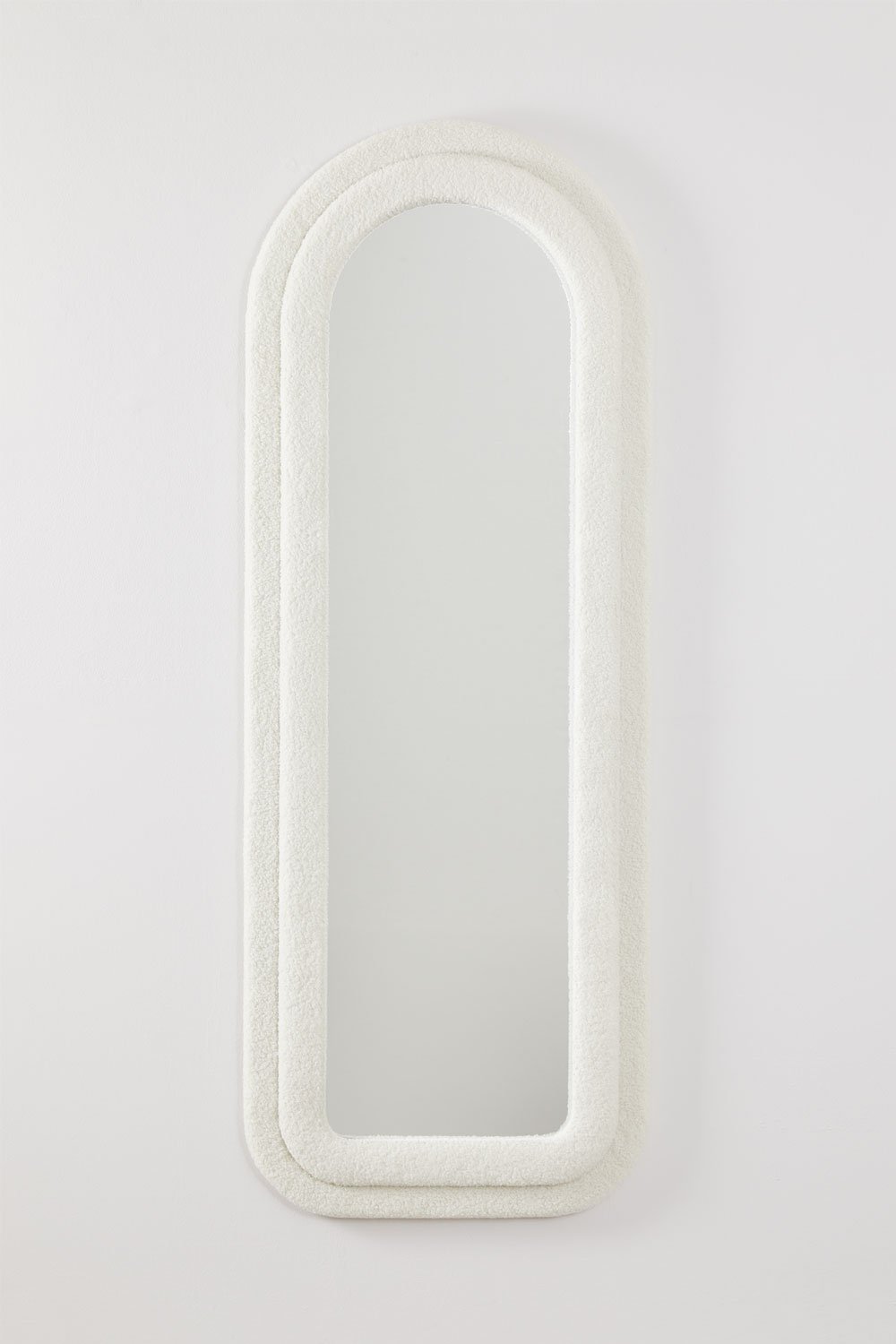 Lustro ścienne z tkaniny bouclé (60x160 cm) Ilai, obrazek w galerii 2
