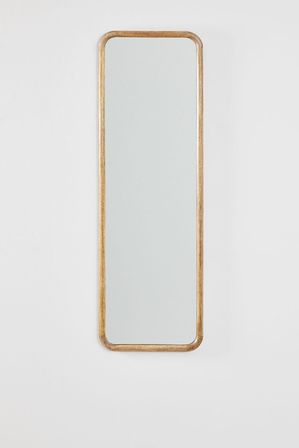 Prostokątne lustro ścienne z drewna mango (36,5x115 cm) Mirtzia, obrazek w galerii 1