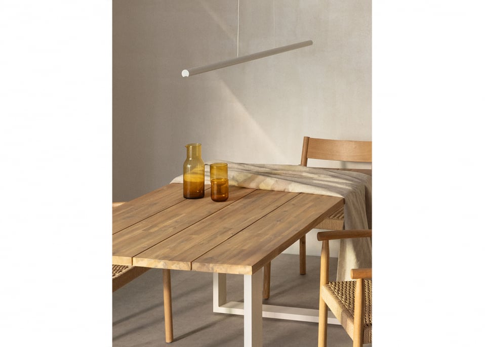 Liniowa aluminiowa lampa sufitowa LED (120 cm) Wilen