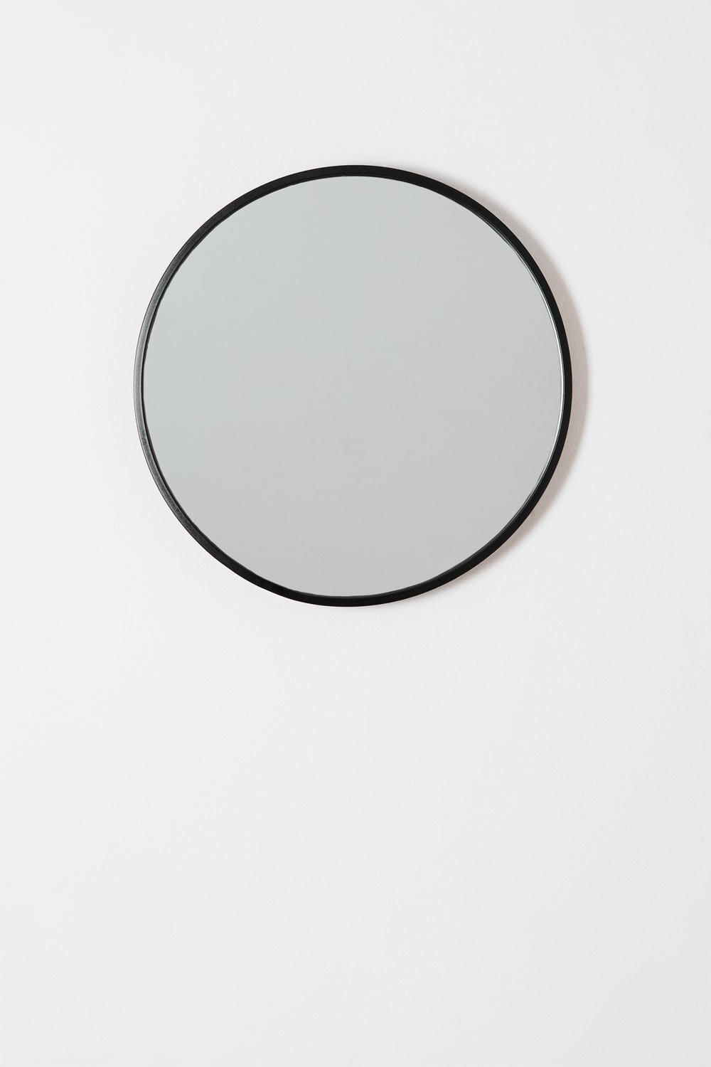 Okrągłe żelazne lustro ścienne (średnica 45 cm) Oliverton, obrazek w galerii 2