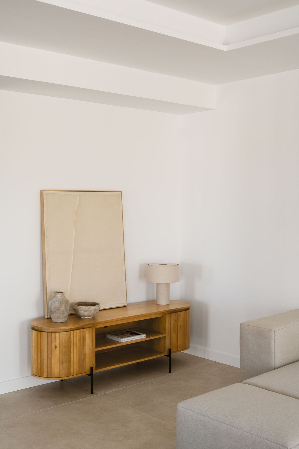 sklum Szafka pod telewizor z drewna mango Analis