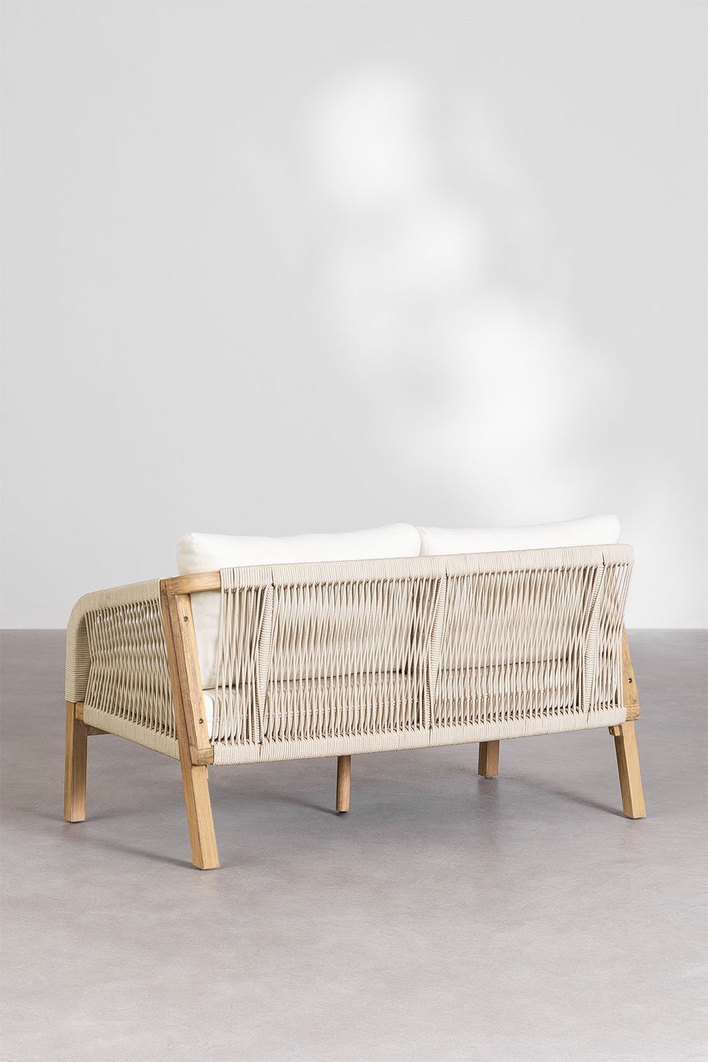 2-osobowa sofa z drewna akacjowego Dubai, obrazek w galerii 4