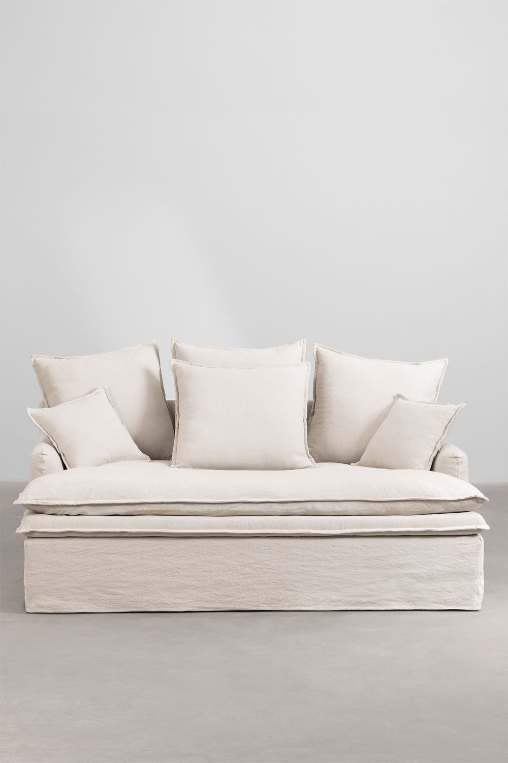 Sofa Lounge Grace z lnu i bawełny, obrazek w galerii 5