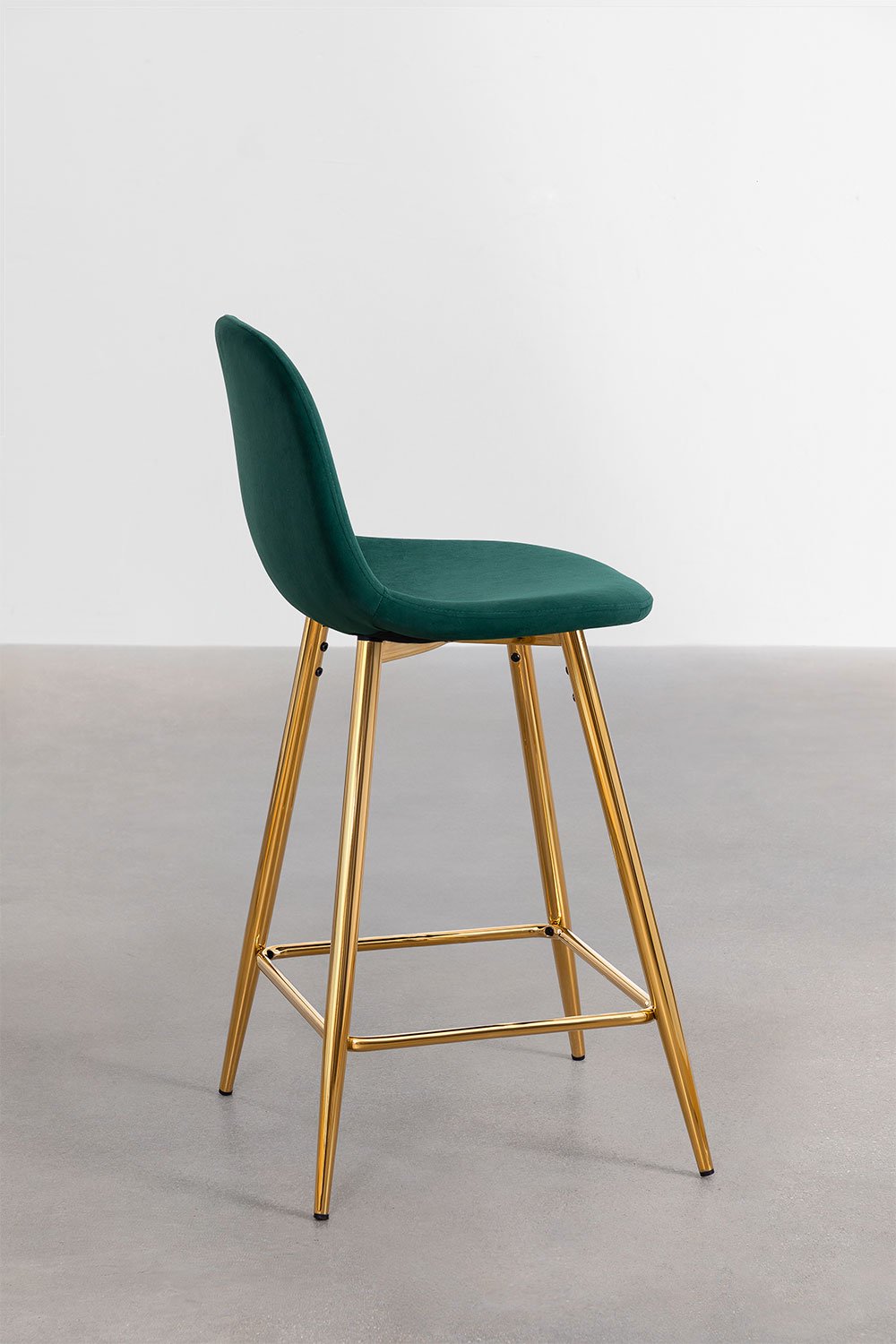 Wysoki taboret Glamm welurowy, obrazek w galerii 2