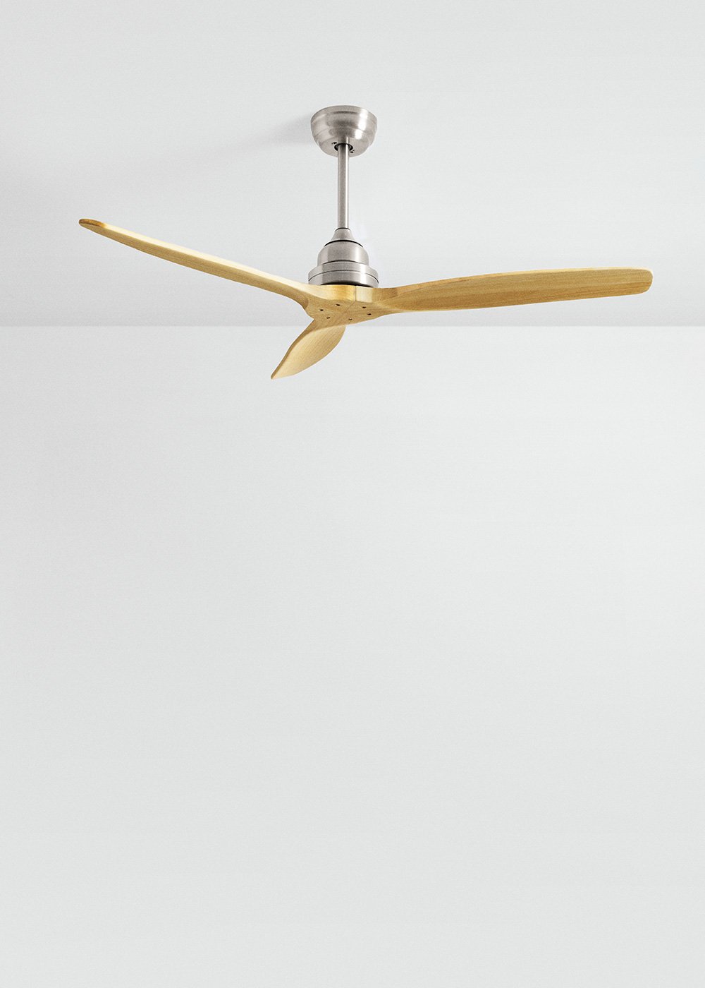 CREATE - WIND WOOD - Wentylator sufitowy 75W cichy Ø132 cm 100% drewna, obrazek w galerii 2