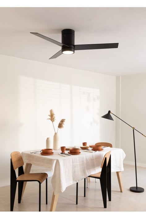 CREATE - WIND MINIMAL - Wentylator sufitowy 40W cichy Ø132 cm i oświetleniem LED 15W