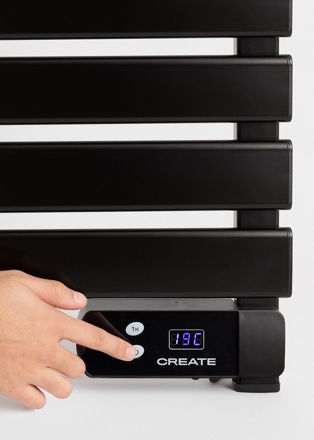 CREATE - WARM TOWEL - Elektryczny suszarka na ręczniki stojąca lub ścienna 500W, obrazek w galerii 6