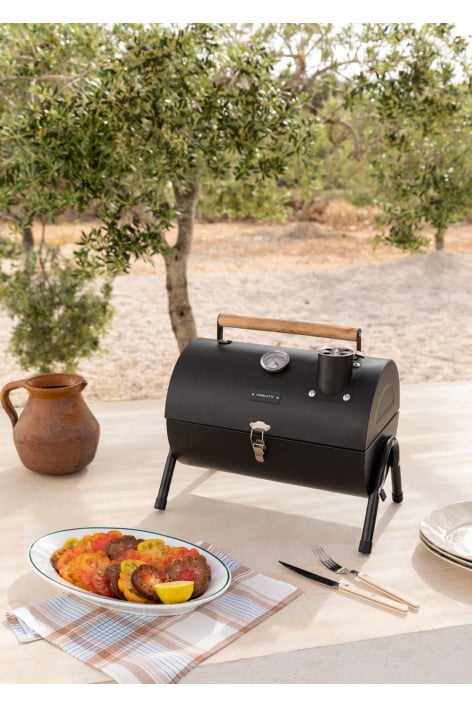 CREATE - BBQ SMOKEY COMPACT - Kompaktowy i przenośny grill z wędzarnią na węgiel drzewny