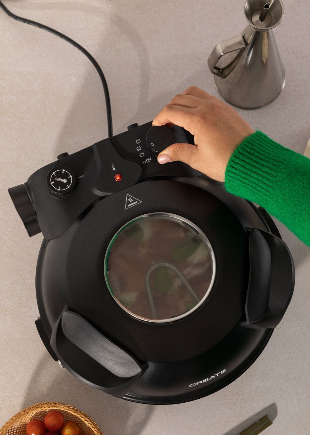 CREATE - PIZZA MAKER - Piekarnik elektryczny do pizzy wypiekanej na kamieniu, obrazek w galerii 3