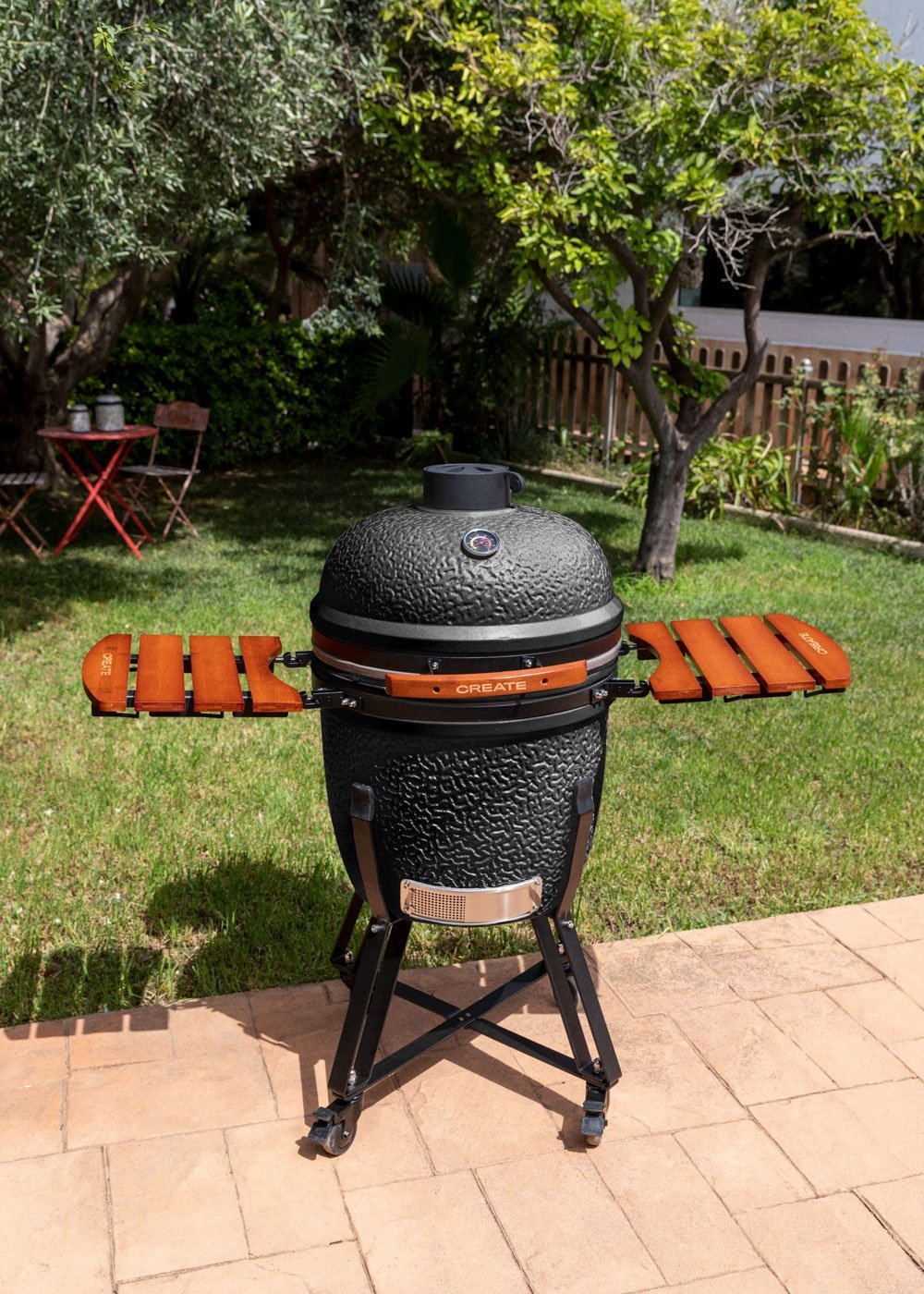 CREATE - BBQ KAMADO - Ceramiczny grill z wedzarnia, obrazek w galerii 1