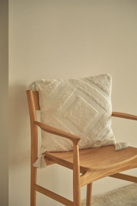 Kwadratowa poduszka z bawełny (45x45 cm) Sowyer