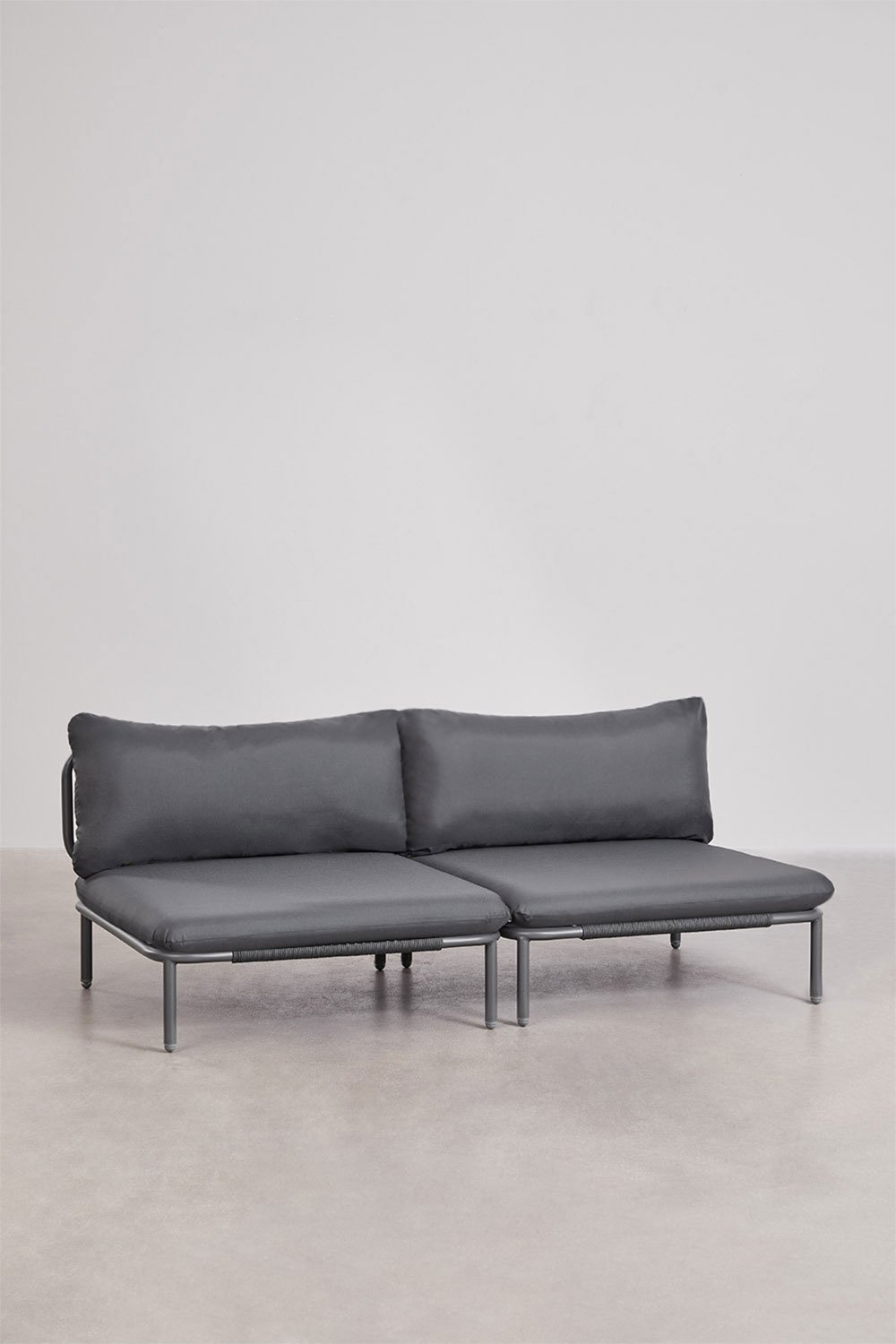 Dwuczęściowa modułowa sofa ogrodowa Roubly, obrazek w galerii 2