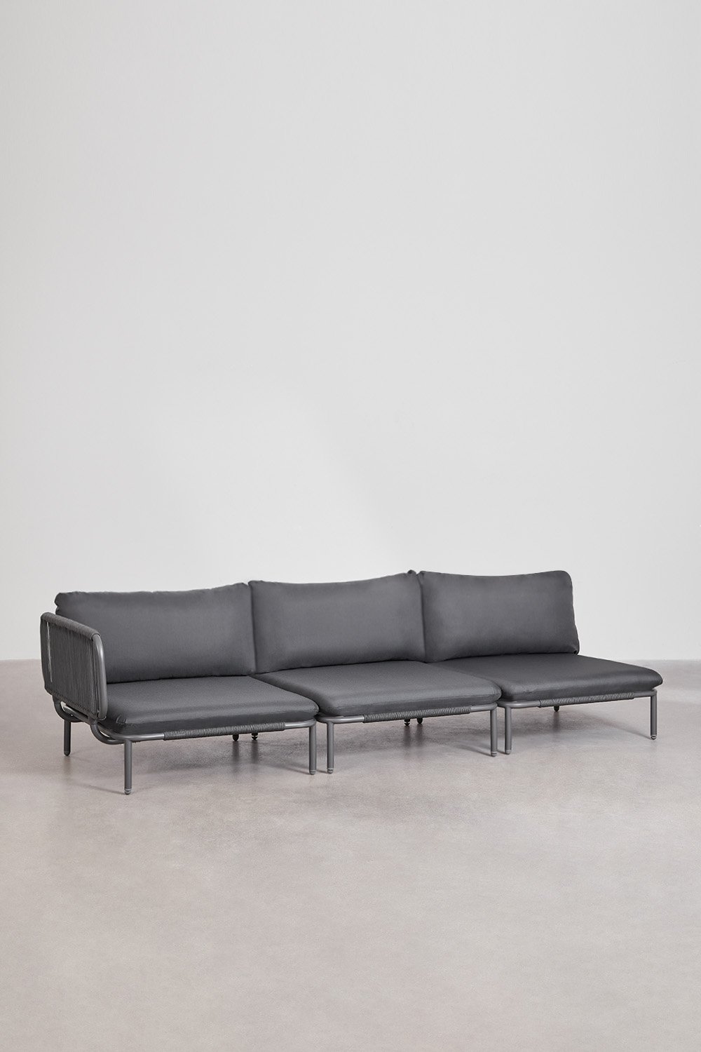 Roubly 3-częściowa modułowa sofa ogrodowa narożna, obrazek w galerii 2