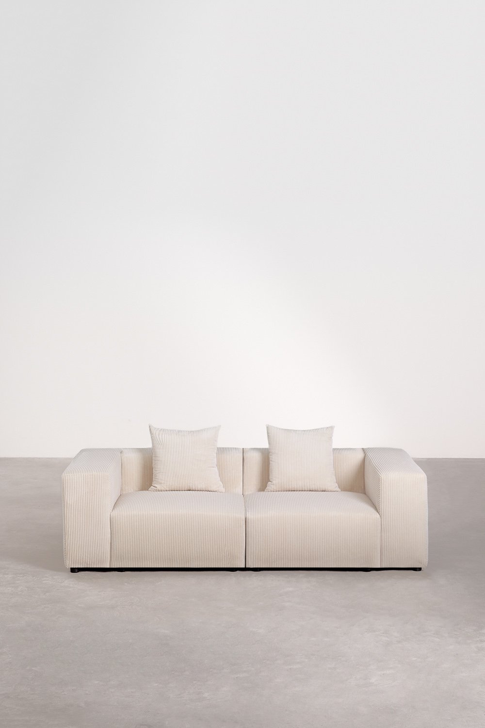 Modułowa sofa 2-częściowa (↔︎230 cm) z wysokim podłokietnikiem Bruna, obrazek w galerii 3