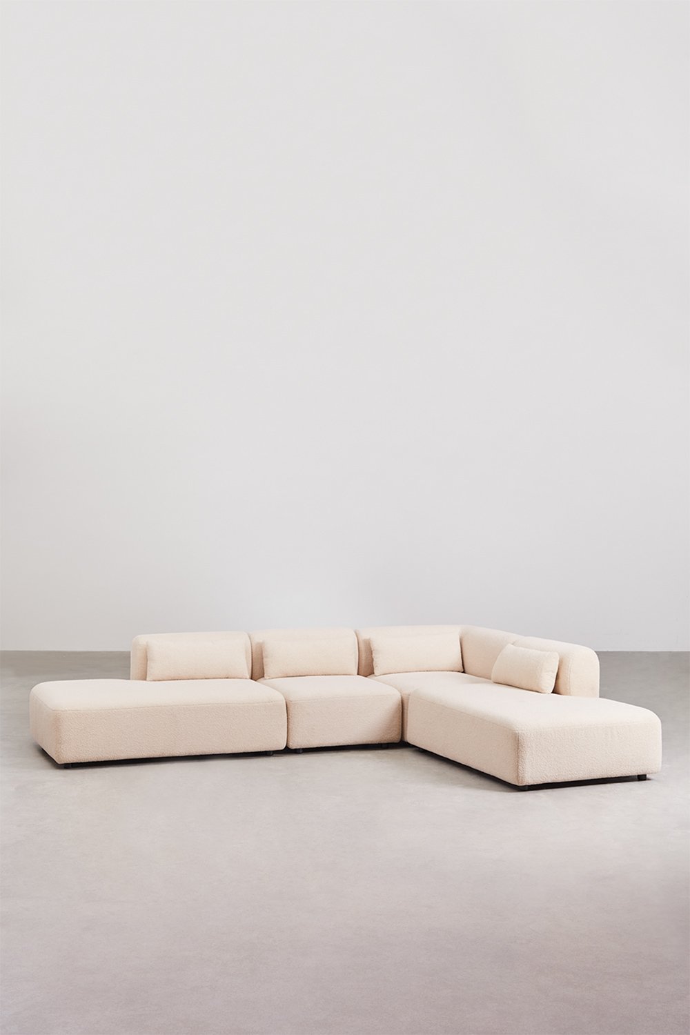 Fogler 4-częściowa narożna sofa modułowa z podwójnym szezlongiem, obrazek w galerii 3
