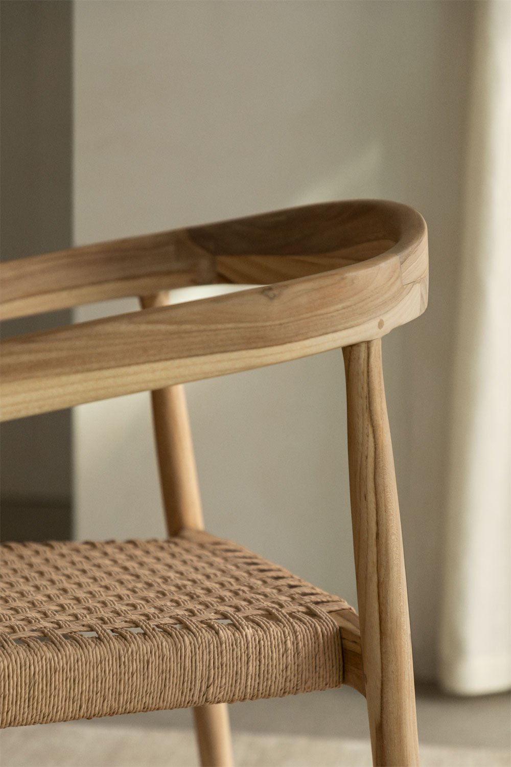 Krzesło do jadalni z drewna tekowego Visby Design, obrazek w galerii 2