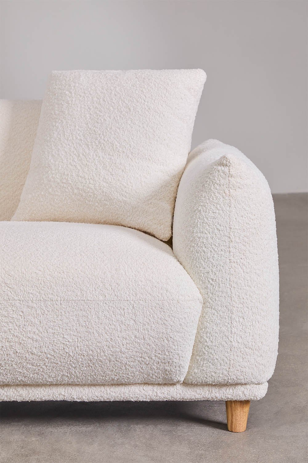 Sofa 3-osobowa z tkaniny Eracli bouclé, obrazek w galerii 8