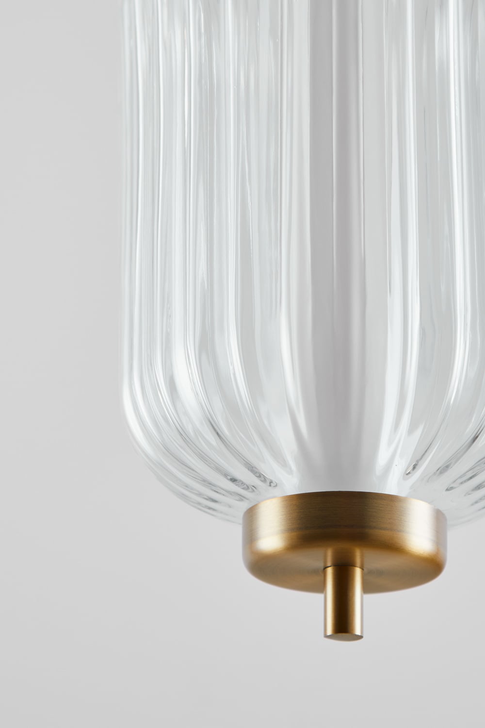 Lampa sufitowa wisząca LED z żelaza z 1 kulą szklaną Necsar, obrazek w galerii 4