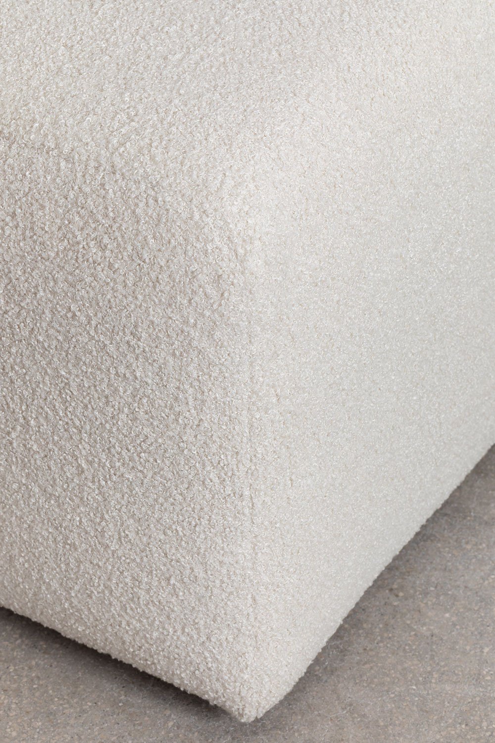 Sofa modułowa z lewą szezlongą, 4-częściowa, z 2 pufami w tkaninie Borjan, obrazek w galerii 11