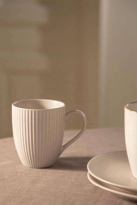 Zestaw 2 kubków z porcelany new bone China 35 cl Elmora