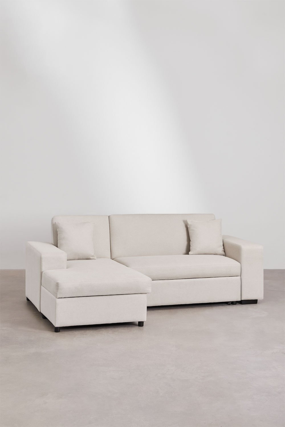 Sofa 3-osobowa z funkcją spania po lewej stronie w tkaninie Umay, obrazek w galerii 5