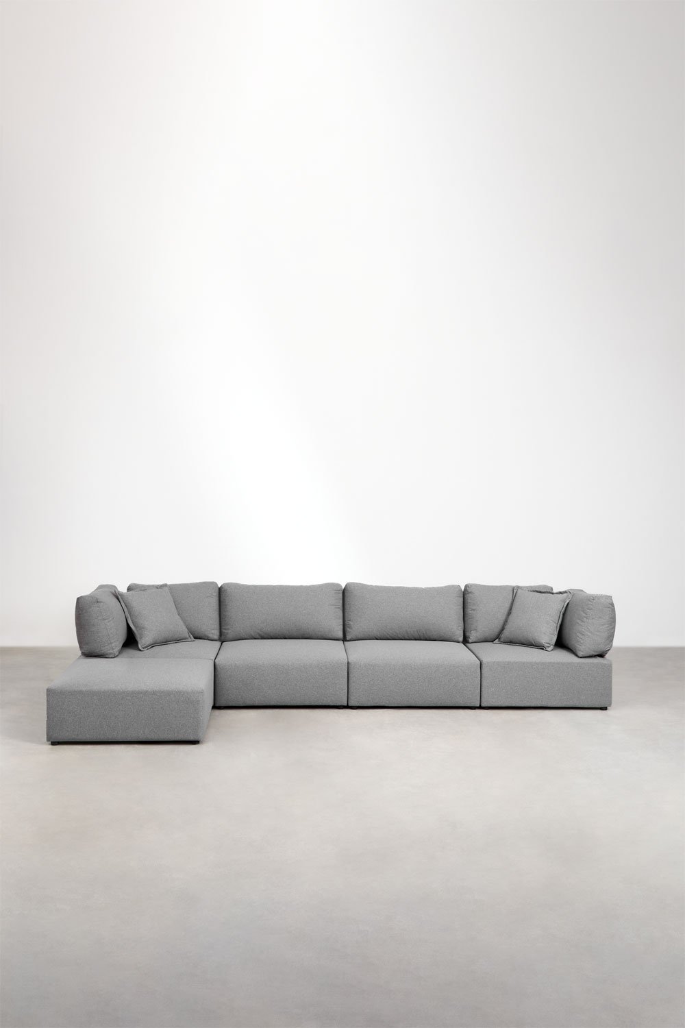 Sofa modułowa 4-częściowa z 2 fotelami narożnymi i pufem Kata   , obrazek w galerii 3