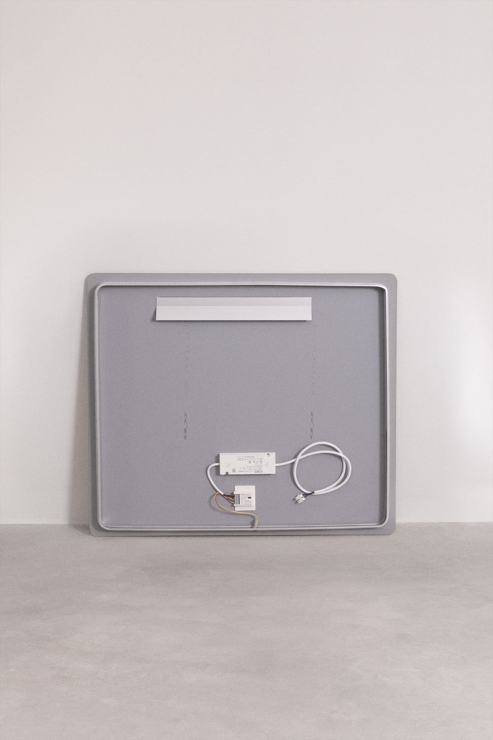 Lustro ścienne prostokątne 80x70 cm do łazienki z oświetleniem LED i funkcją przeciwmgielną Riben, obrazek w galerii 6