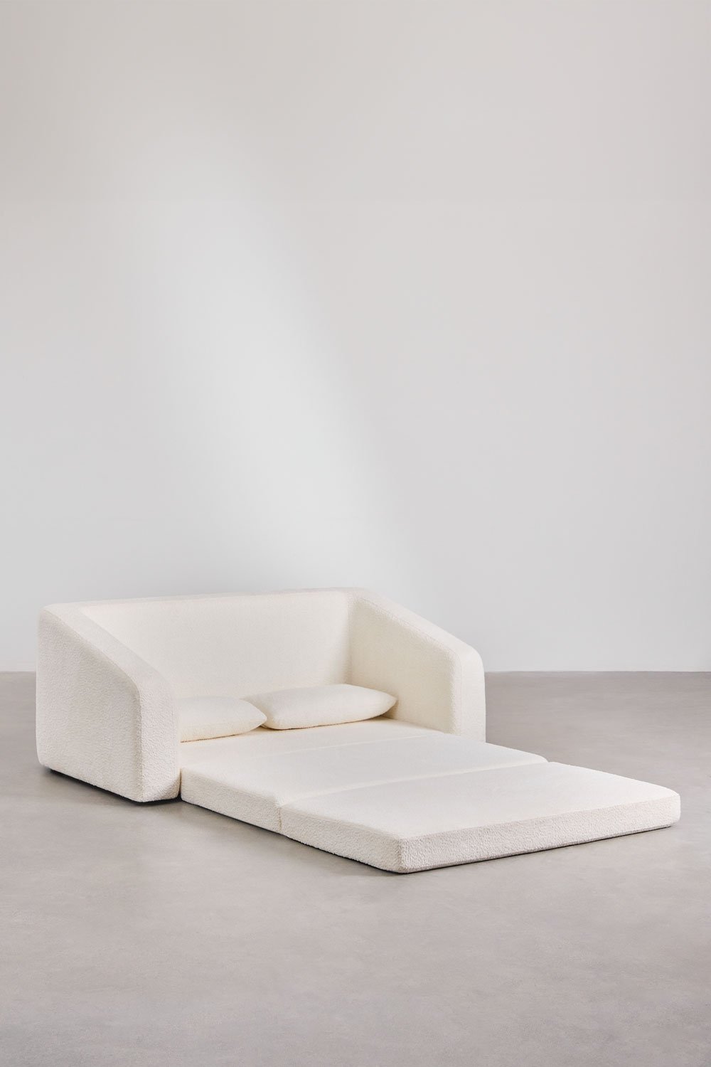 Dwuosobowa rozkładana sofa Dalila z tkaniny bouclé, obrazek w galerii 5