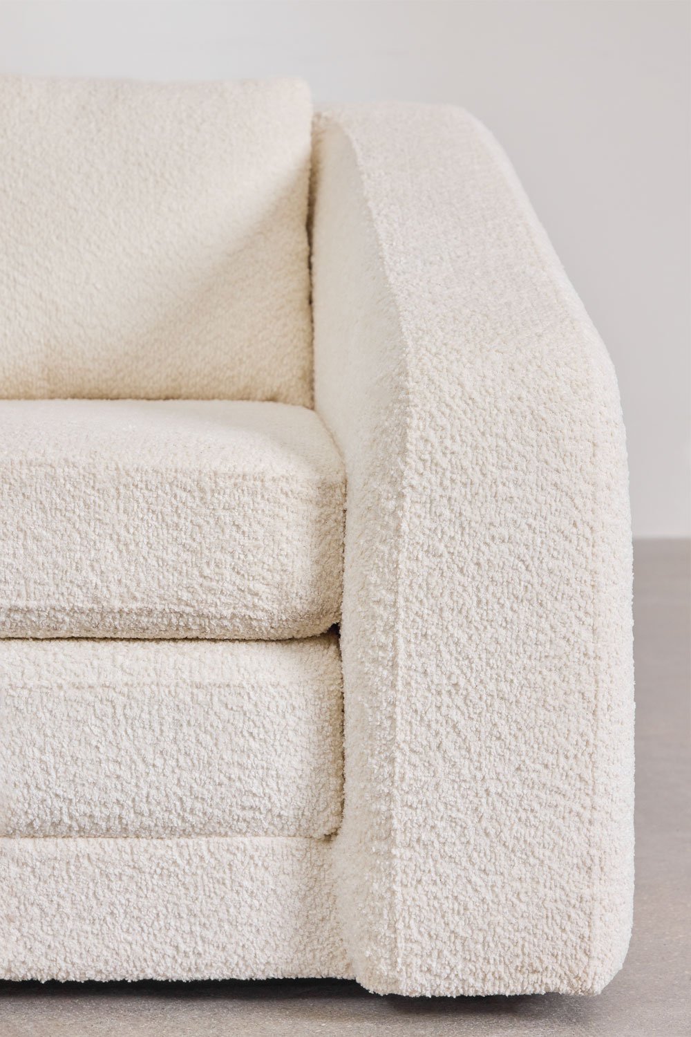 Dwuosobowa rozkładana sofa Dalila z tkaniny bouclé, obrazek w galerii 9