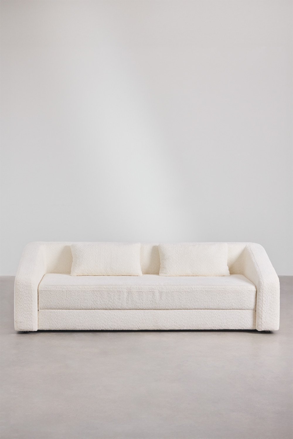 3-osobowa rozkładana sofa Dalila z tkaniny bouclé, obrazek w galerii 7