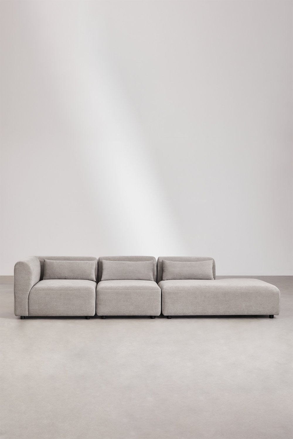 3-częściowa narożna sofa modułowa Fogler z prawym szezlongiem, obrazek w galerii 4