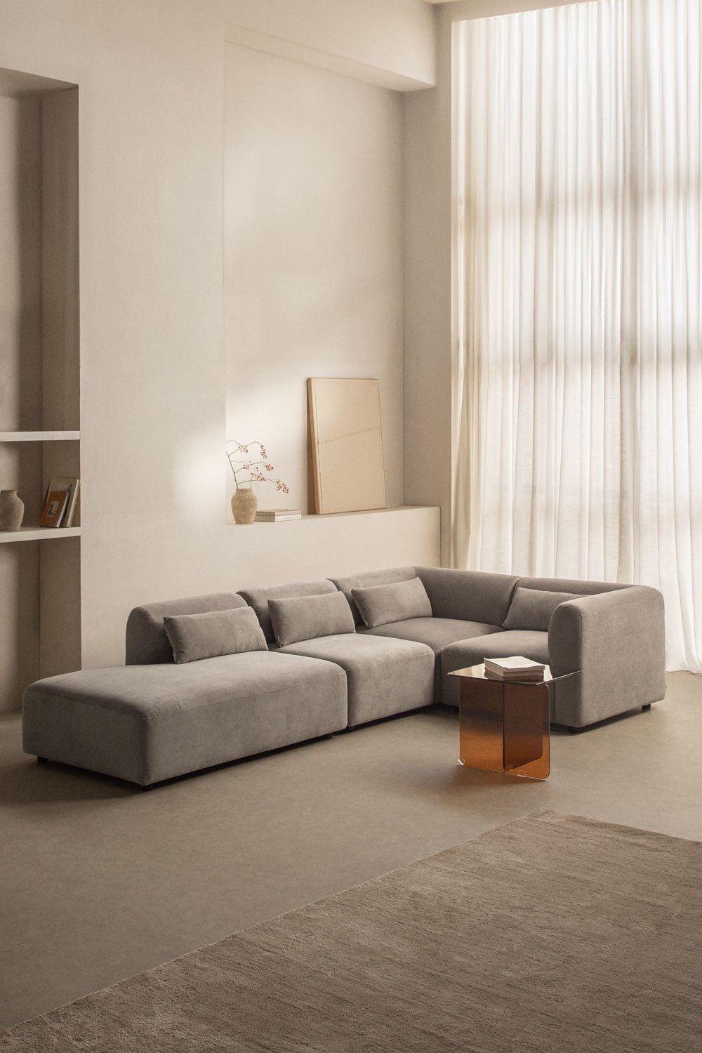 Fogler 4-częściowa modułowa sofa narożna z lewą kanapą , obrazek w galerii 1