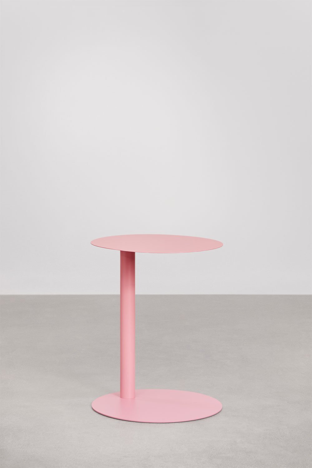 Okrągły stolik pomocniczy Ø40 cm z metalu Yannik, obrazek w galerii 2