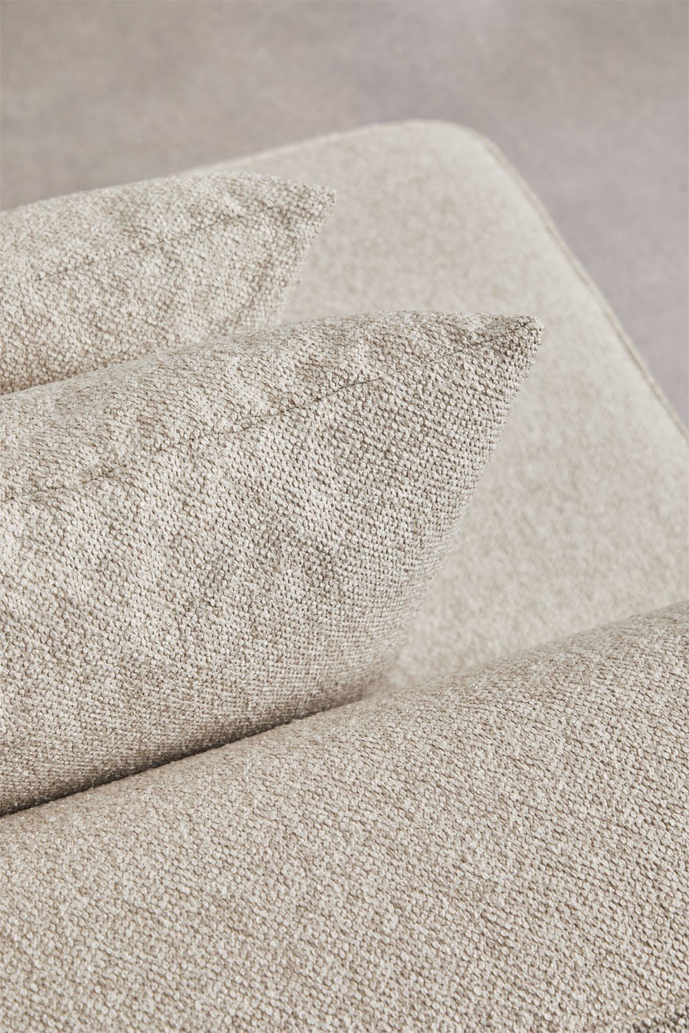 Narożna sofa modułowa Cardea 2-częściowa z prawą leżanką i tapicerowanym pufem, obrazek w galerii 8