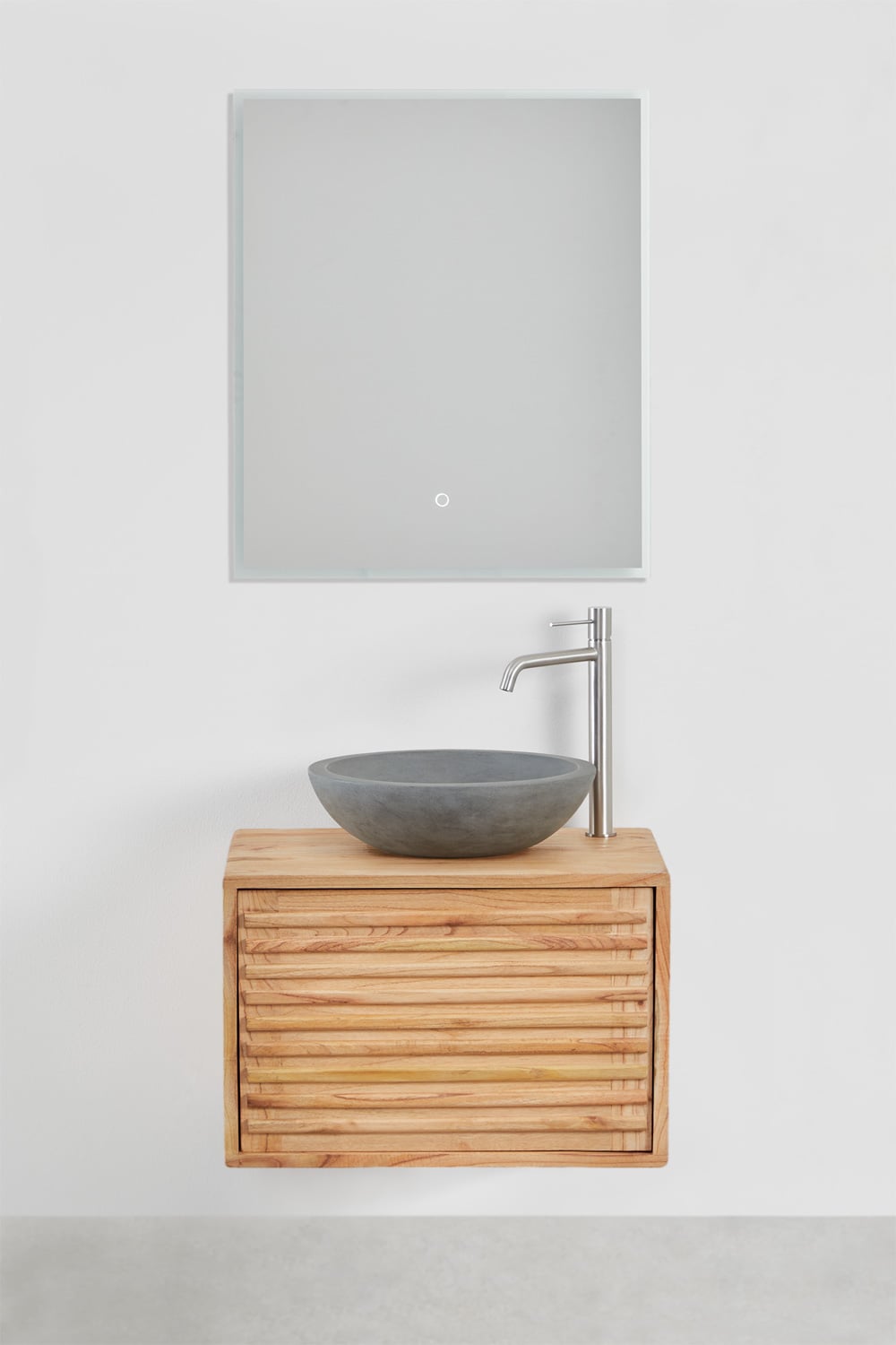 Zestaw wiszących mebli łazienkowych z drewna Deleyna, obrazek w galerii 2